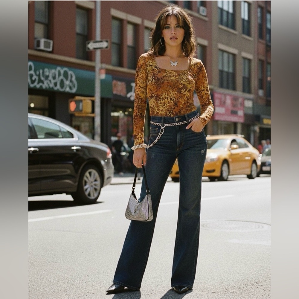 Axcess Sheer Floral Mesh Top| Y2K